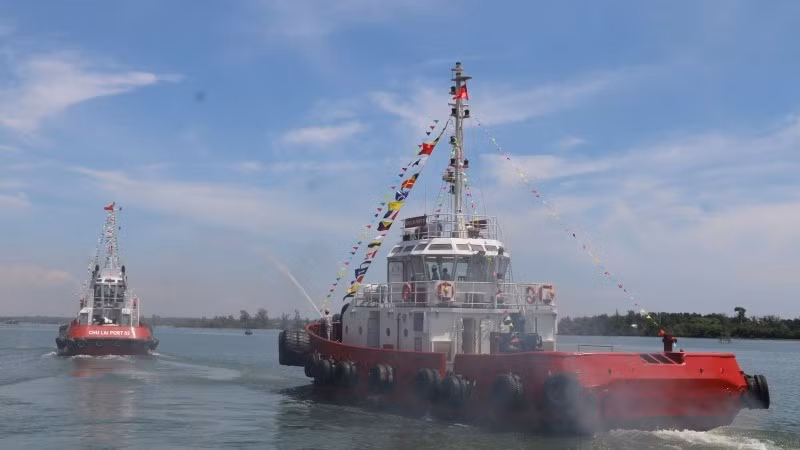 Trade and exports have become more convenient since the upgrade of Chu Lai International Port. (Photo: TAN NGUYEN)