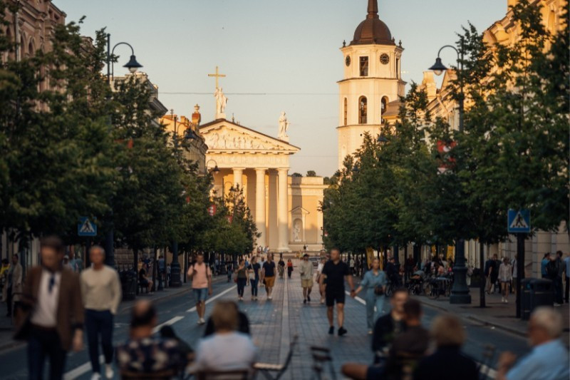 Many Vietnamese people in Lithuania run businesses in shopping centres in the capital city of Vilnius.