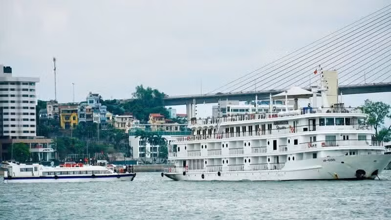 The Ambassador Signature cruise carries visitors along the Ha Long Bay 6–Lan Ha Bay route.