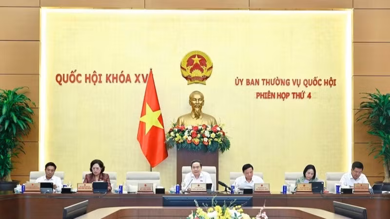 The National Assembly (NA) Standing Committee on July 28 discusses proposed amendments to the 2024 Land Law during its fourth meeting. (Photo: VNA)