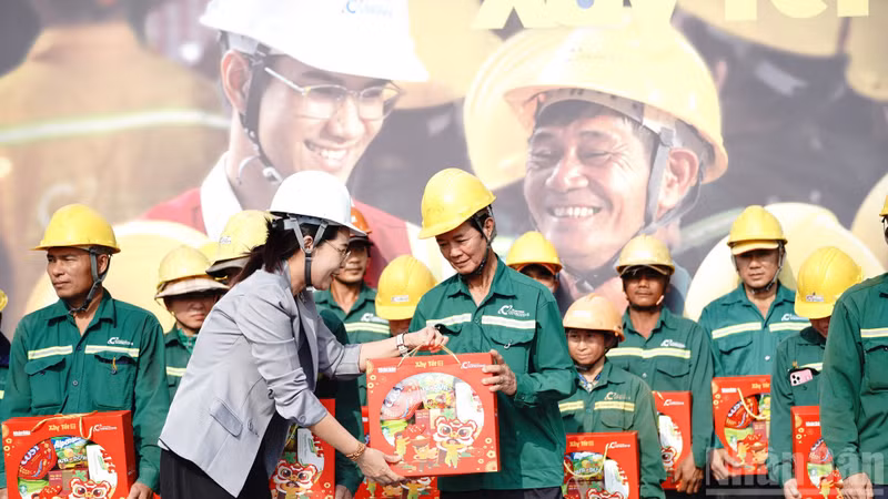 Joy shared among workers.