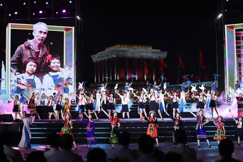 Image from the programme “He is Ho Chi Minh”