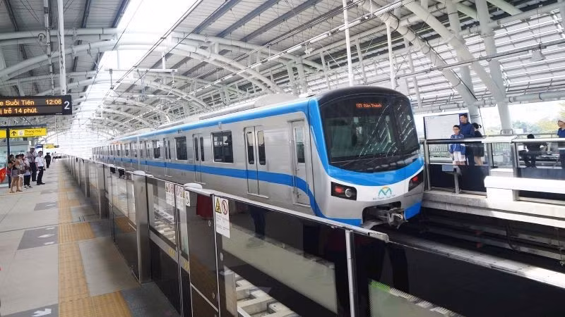 Metro Line No. 1 Ben Thanh – Suoi Tien in Ho Chi Minh City funded by ODA from Japan. (Photo: THE ANH)