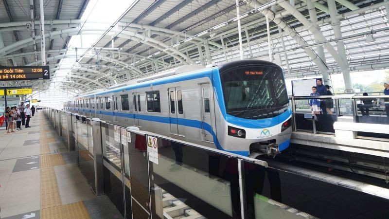 Metro Line No. 1 Ben Thanh – Suoi Tien in Ho Chi Minh City funded by ODA from Japan. (Photo: THE ANH)