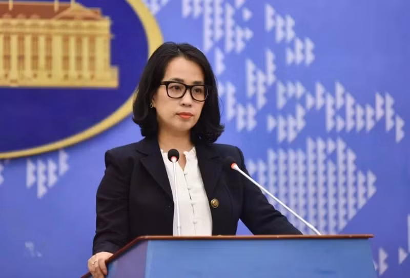 Spokesperson of the Vietnamese Ministry of Foreign Affairs Pham Thu Hang (Photo: VNA)