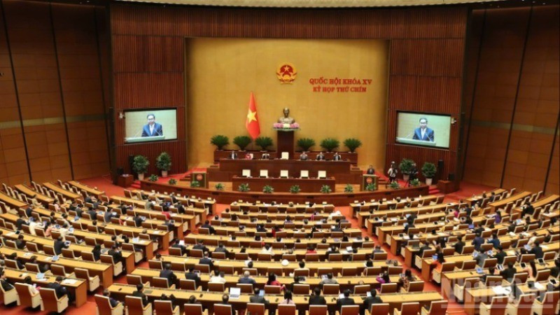 Overview of the closing session of the 9th meeting of the 15th National Assembly, June 27, 2025. (Photo: DUY LINH)