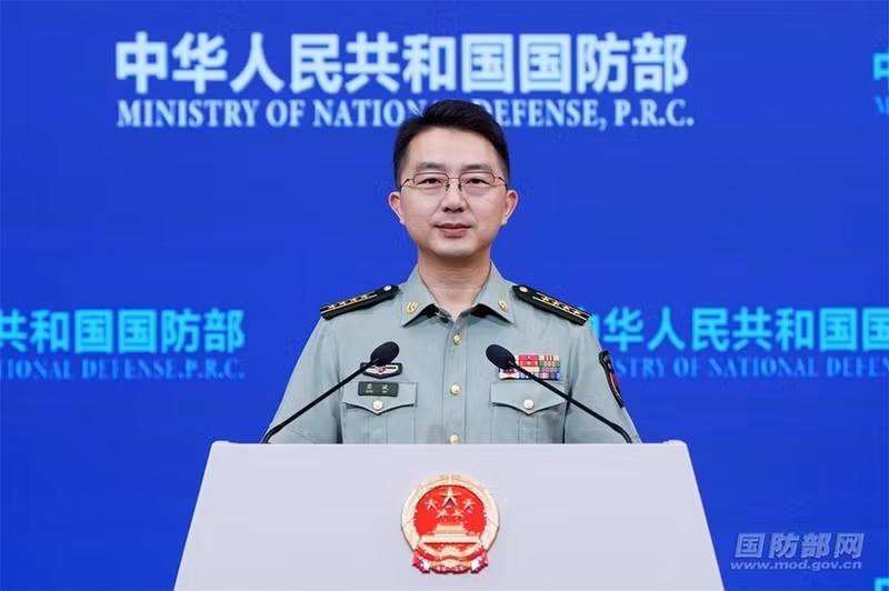 Spokesperson of the Chinese Ministry of National Defence and Deputy Director-General of its Information Office Col. Jiang Bin. (Photo: VNA)
