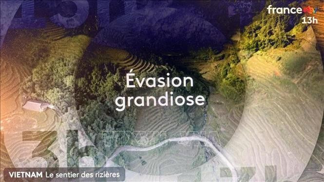 A report on Sa Pa broadcast on France 2 - a channel of France’s national television. (Photo: VNA)