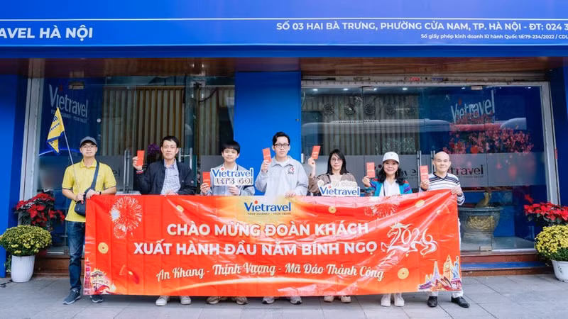 Tour groups depart on the morning of the first day of the Lunar New Year of the Horse.