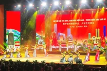 Cultural identity has been woven into creative performances and artistic displays to welcome international friends. Photo: HOANG HOA