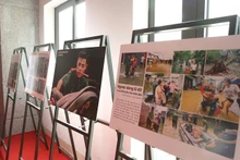 Award-winning works on display at the exhibition.