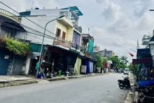 A newly paved concrete road built according to new-style rural development criteria in Le Loi Commune, Hung Yen Province. (Photo: HNV)