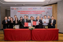 ADC submarine cable systems representatives at the inauguration ceremony.