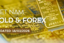 Domestic gold trades 24 million VND per tael above global prices on March 18