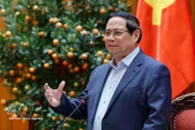 Prime Minister Pham Minh Chinh speaks at the meeting of the Government's standing members in Ha Noi on March 4 (Photo: VNA)