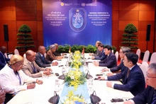 At the meeting between Minister of Public Security General Luong Tam Quang and Mozambican Minister of Interior Paulo Chachine in Hanoi on October 26. (Photo: VNA)