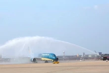 A ceremony welcoming the first technical test flight at Long Thanh International Airport, December 15. Photo: THIEN VUONG