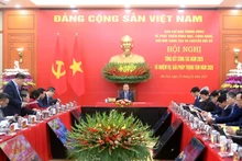 Party General Secretary To Lam addresses the Central Steering Committee for the Development of Science, Technology, Innovation and Digital Transformation's conference in Ha Noi on December 25. (Photo: nhandan.vn)