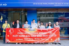 Tour groups depart on the morning of the first day of the Lunar New Year of the Horse.