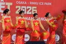 A dancing performance at the Vietnamese Tet Osaka 2026 programme (Photo: VNA)