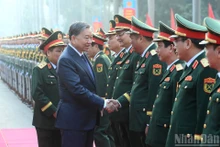 Party General Secretary To Lam and delegates. (Photo: nhandan.vn)