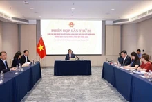 Prime Minister Pham Minh Chinh speaks at the 23rd meeting of the National Steering Committee for Combating IUU Fishing in Ho Chi Minh City on November 25. (Photo: VNA)