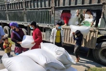 Timely rice support provided for residents in disadvantaged areas. (Photo: nhandan.vn)