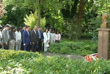 Statue of President Ho Chi Minh in Montreau Park, Montreuil City.