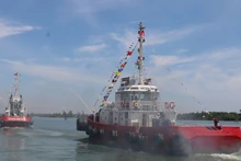 Trade and exports have become more convenient since the upgrade of Chu Lai International Port. (Photo: TAN NGUYEN)