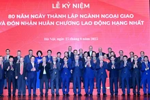 General Secretary To Lam and other leaders, former leaders of the Party and State and delegates attend a ceremony to mark the diplomatic sector’s 80th founding anniversary.