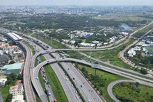 Construction area of the Rach Chiec Sports Complex project. (Photo: VO LE)