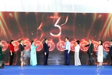 The inauguration and opening ceremony of the first Japanese Professional Skills College in the Mekong Delta held in My Xuyen ward, Can Tho city. (Photo: VNA)