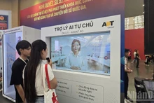 People can experience Multi-Agent AI through interactive robots, asking questions on many different topics and languages.