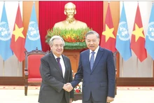 General Secretary To Lam receives United Nations Secretary-General Antonio Guterres at the Party Central Headquarters, October 25, 2025. (Photo: DANG KHOA)