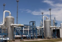 Natural gas storage facility in Zsana, Hungary. (Photo: Xinhua/VNA)