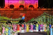 Ha Noi Ao Dai Tourism Festival 2024 with the theme “Ha Noi - The Quintessence of Ao Dai”. (Photo: THE DAI)