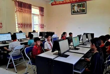 Information Technology Room at Nguyen Huu Tho Primary School, Muong Te District, Lai Chau Province.