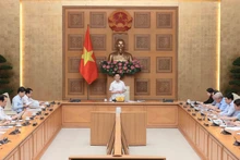 Deputy Prime Minister Ho Duc Phoc chairs the Steering Committee for Price Management's meeting on August 5 (Photo: VNA)