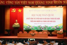 A conference to review communication and mass mobilisation work in the first 6 months of 2025. (Photo: NGUYEN ANH)