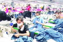 Sewing workers at Tien Son Thanh Hoa Group Joint Stock Company.