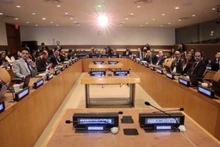 Delegates attend an event on honouring multilateralism for a safe digital future held in Ha Noi on September 22, 2025. (Photo: VNA)