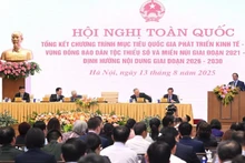 The national conference summarising the National Target Programme for socio-economic development in ethnic minority areas. (Photo: Tran Hai)