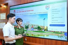 Lecturers and students of the People’s Police Academy develop AI in consulting and admissions. (Photo: THE DAI)