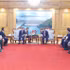 Vietnamese Ambassador to Laos Nguyen Minh Tam meets with Secretary of the Vientiane provincial Party Committee and Chairman of the provincial People's Council Phouthanouphet Xaysombath on July 14. (Photo: VNA)