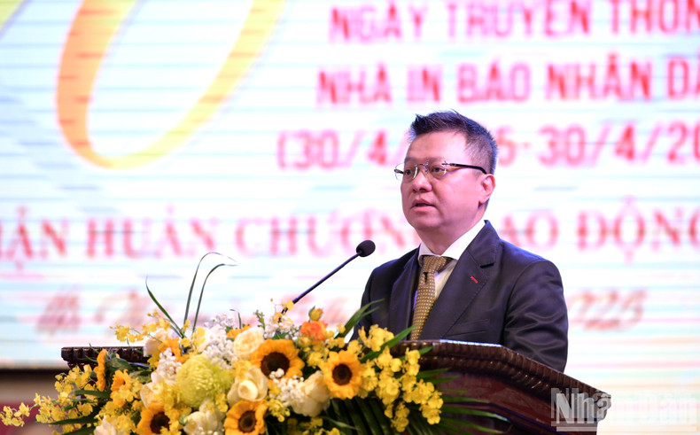 Editor-in-Chief Le Quoc Minh speaking at the ceremony. (Photo by DAI GIANG) Editor-in-Chief Le Quoc Minh speaking at the ceremony. (Photo by DAI GIANG)