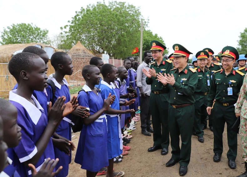 The Vietnamese peacekeeping forces contributes to spreading the beautiful image of "Uncle Ho's soldiers" and the peace-loving country of Vietnam. (Photo: Vietnam Peacekeeping Department)