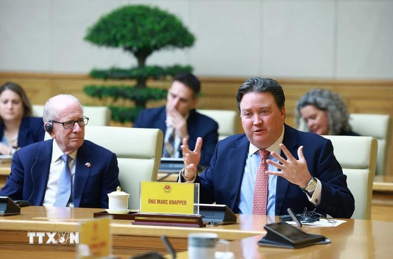 US Ambassador to Vietnam Marc E. Knapper made a speech. US Ambassador to Vietnam Marc E. Knapper made a speech.