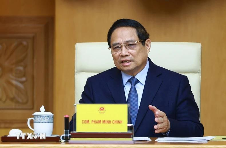 Prime Minister Pham Minh Chinh made a speech at the reception of leaders of US universities visiting Vietnam to attend the IAPP. Prime Minister Pham Minh Chinh made a speech at the reception of leaders of US universities visiting Vietnam to attend the IAPP.
