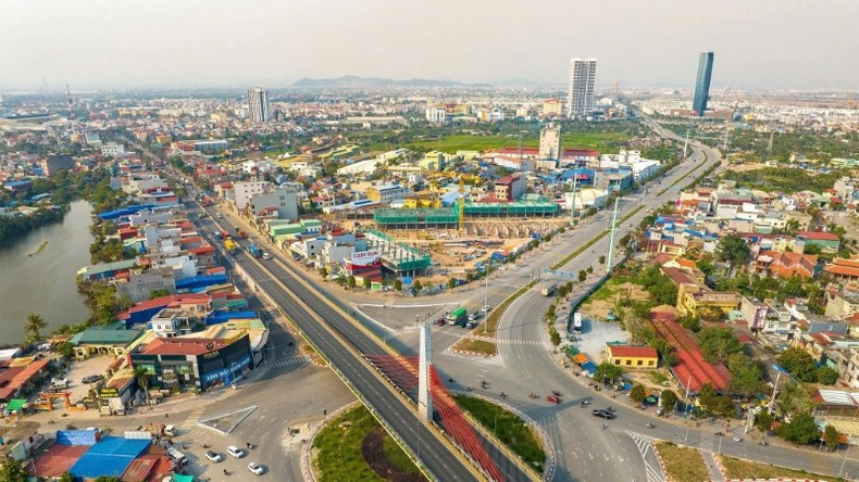Key transport interchange on a major route connecting Hai Phong with Ha Noi and northern provinces. (Photo: DAM THANH) Key transport interchange on a major route connecting Hai Phong with Ha Noi and northern provinces. (Photo: DAM THANH)