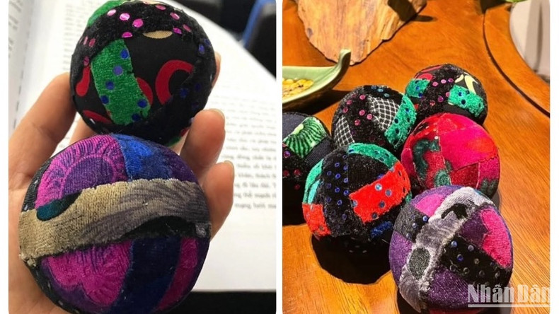 The H’Mong pao ball contains layers of cultural value. The H’Mong pao ball contains layers of cultural value.